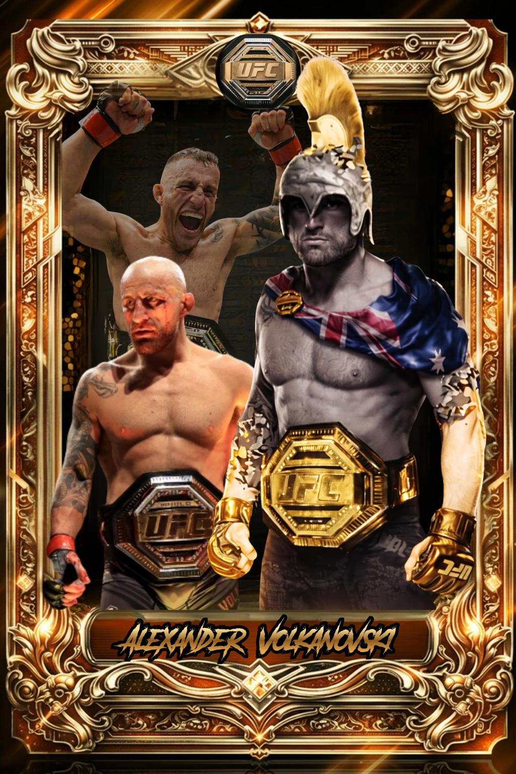 Alexander "The Great" Volkanovski Custom UFC Trading Card | Limited Edition Collector Card
