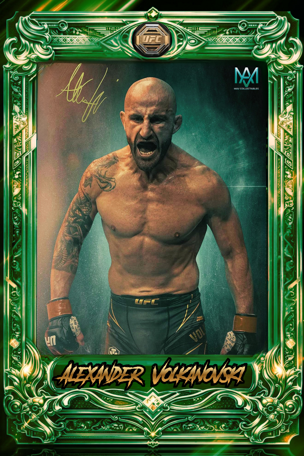 Alexander "Hulk" Volkanovski Custom UFC Trading Card | Limited Edition Collector Card