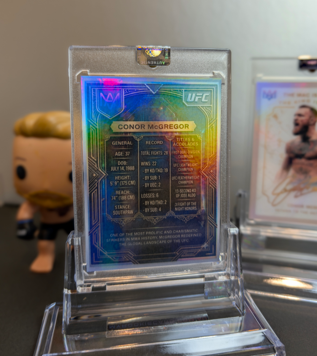 Conor McGregor The Mac Is Back Custom UFC Trading Card - additional view