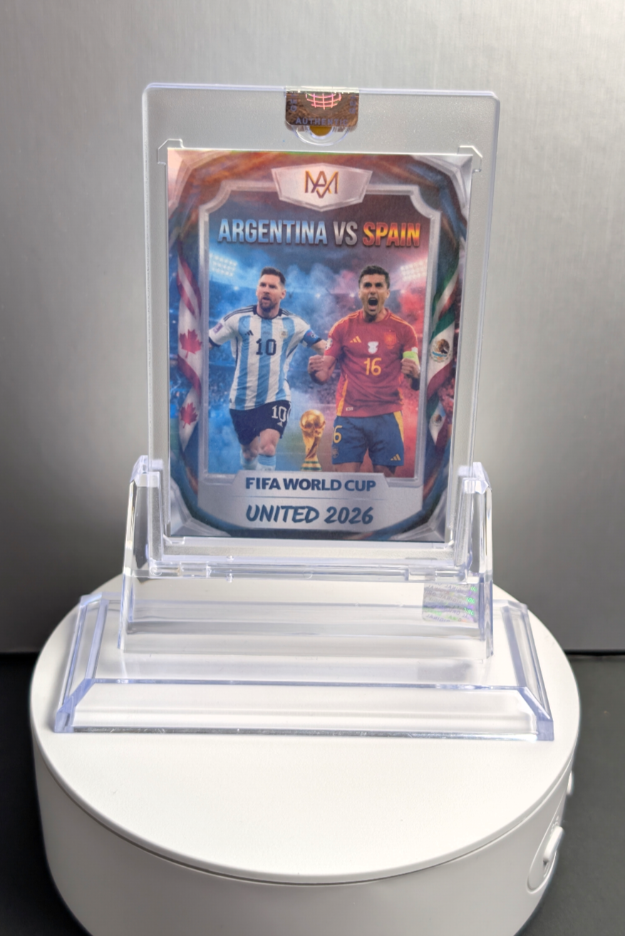 Argentina vs Spain 2026 World Cup Final custom trading card #1/1 by MAV Collectables