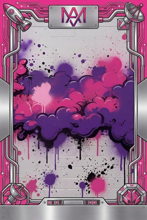 Pink Bubblegum Graffiti