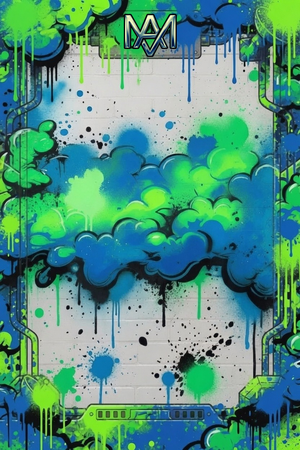 Neon Bubblegum Graffiti