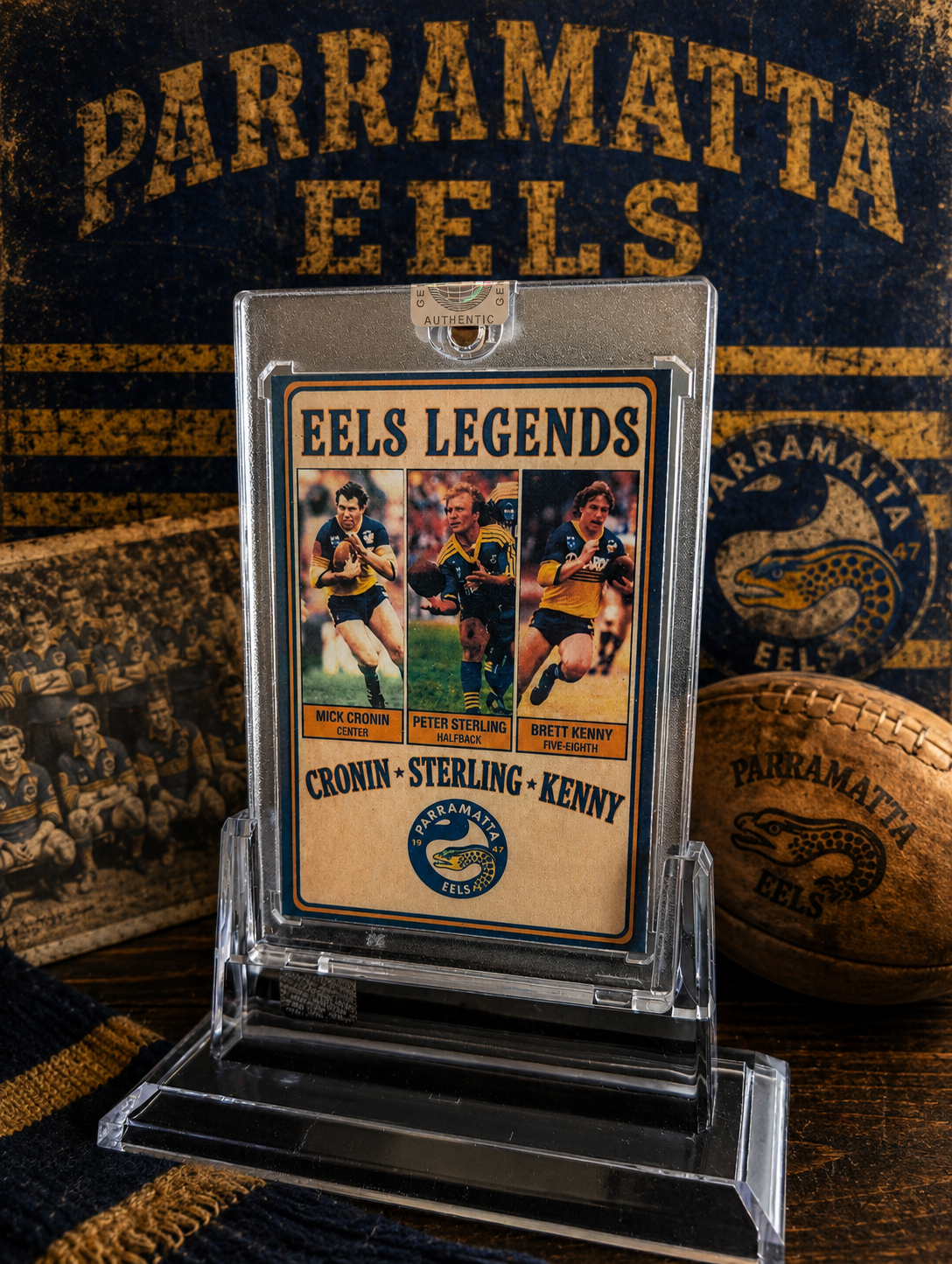 Parramatta Eels Legends Card — Cronin, Sterling & Kenny