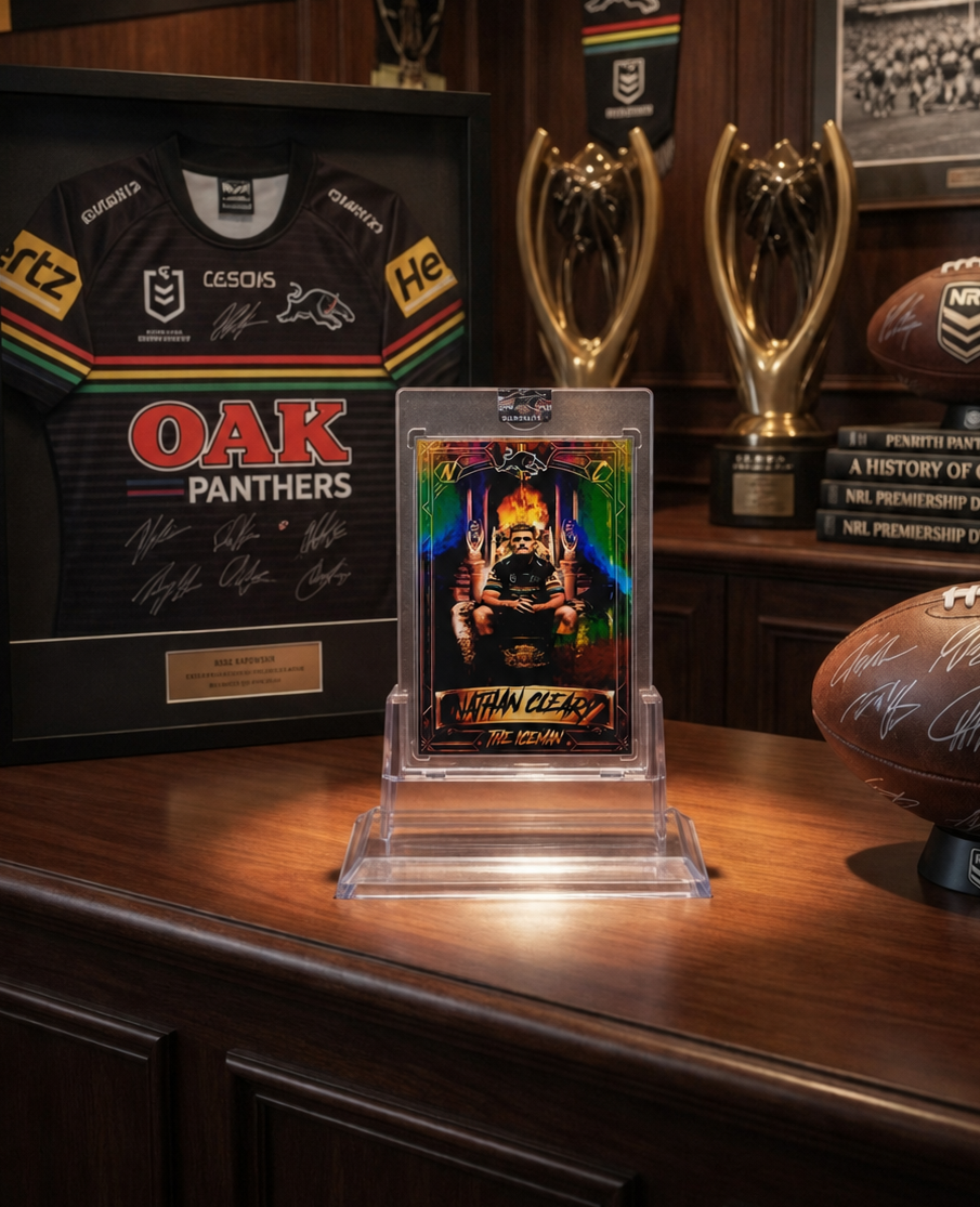 Nathan Cleary Penrith Panthers Custom NRL Trading Card | Unofficial Fan Art | Limited Edition Collector Card