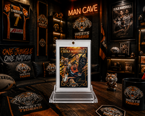 Benji Marshall Wests Tigers Legend Card - Action Shot