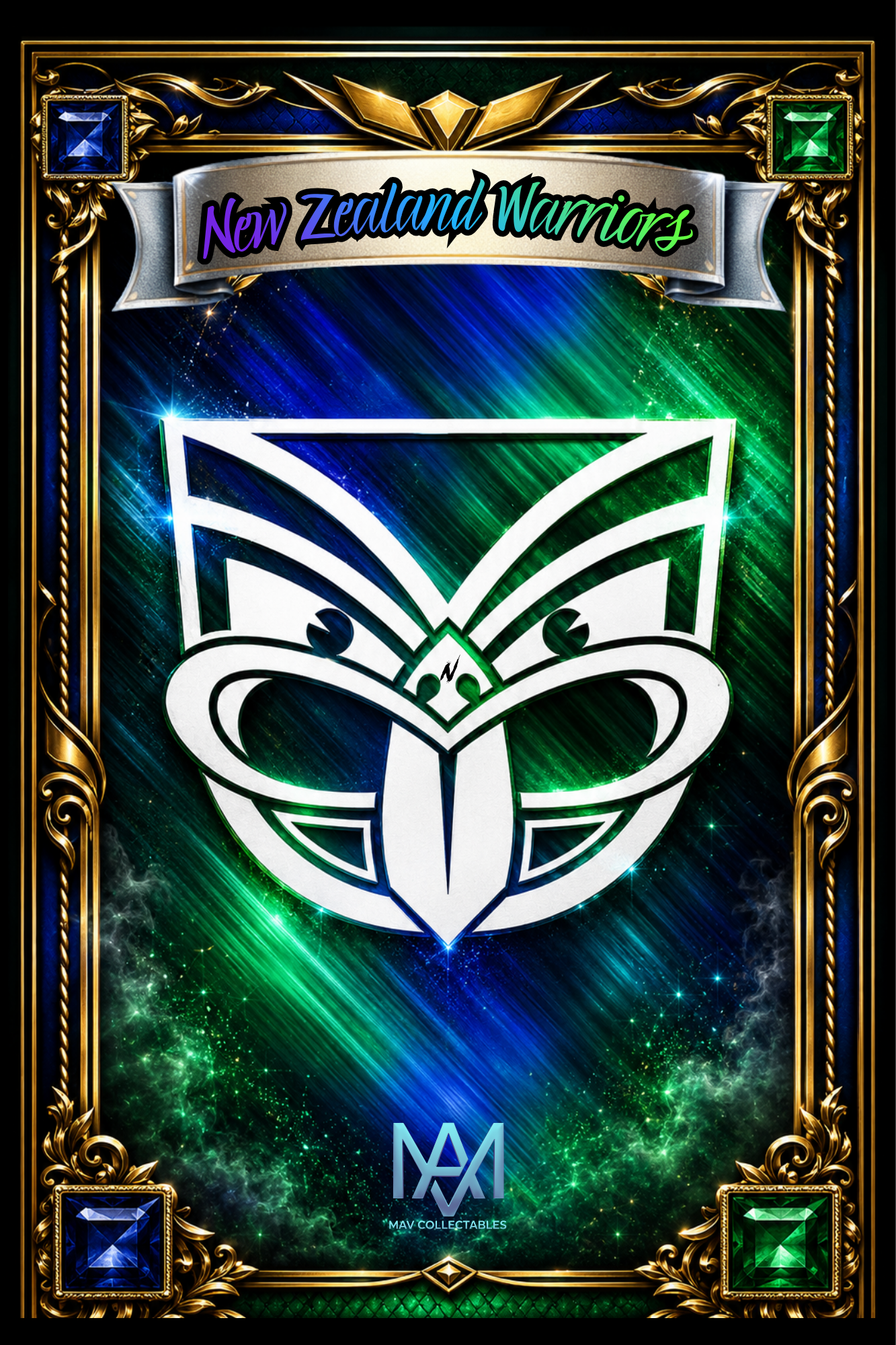 Shaun Johnson New Zealand Warriors Custom NRL Trading Card | Limited Edition Collector Card