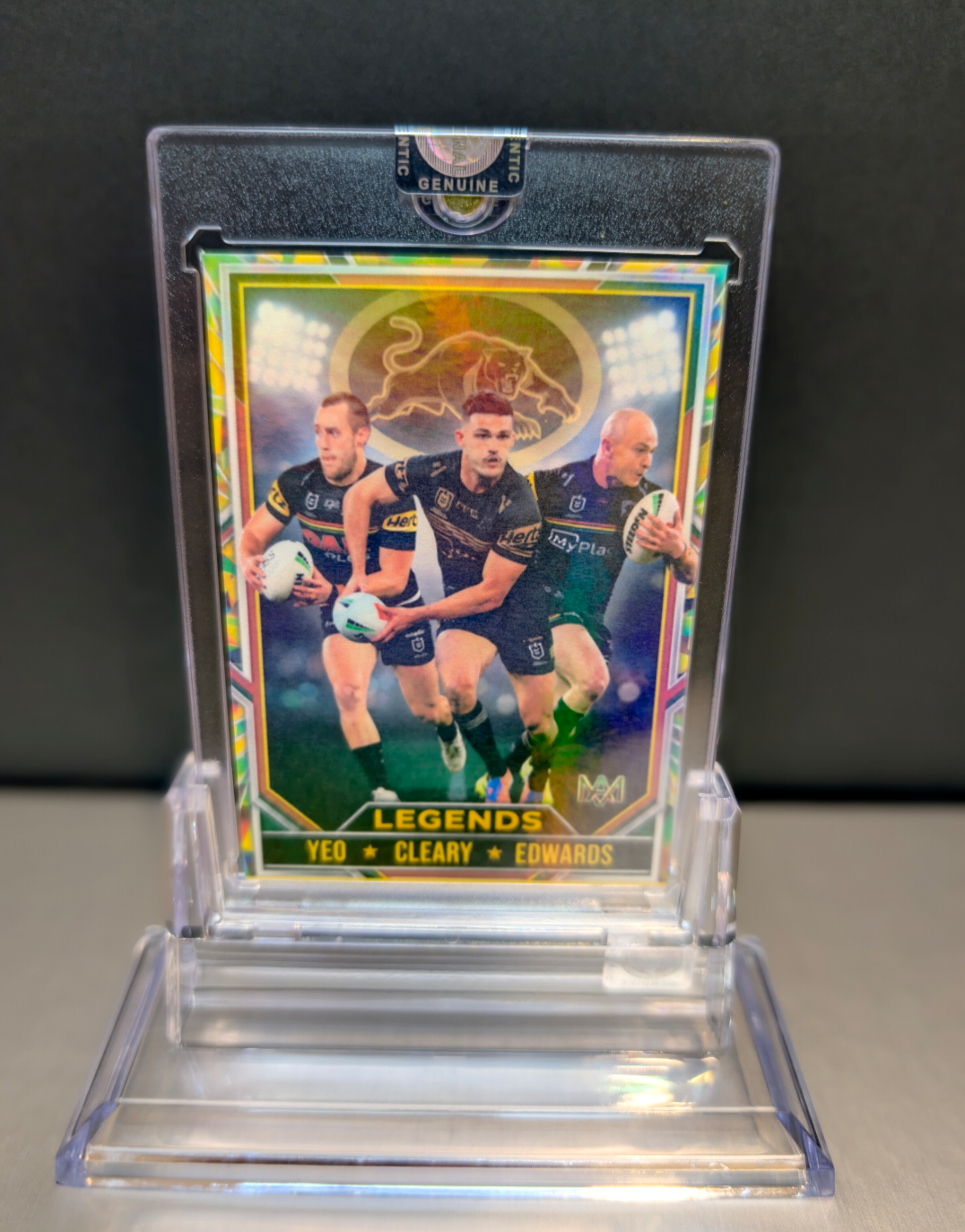 Penrith Panthers Legends Cracked Ice card - holographic finish