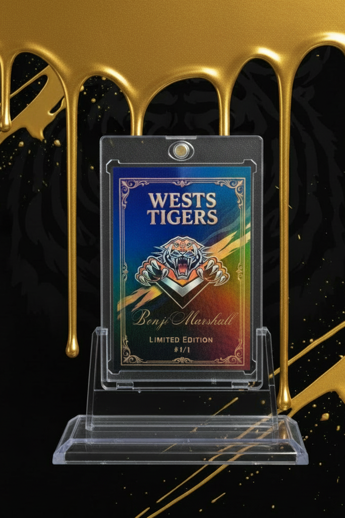 Benji Marshall — Wests Tigers Limited Edition #1/1 Custom Fan Art Card