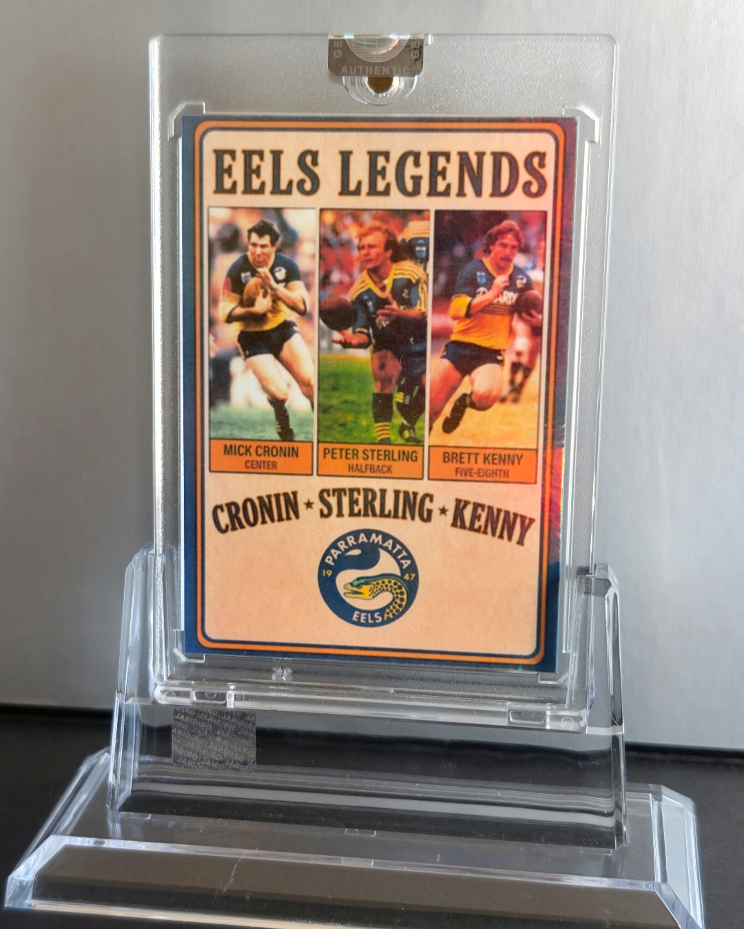 Parramatta Eels Legends Card — Cronin, Sterling & Kenny