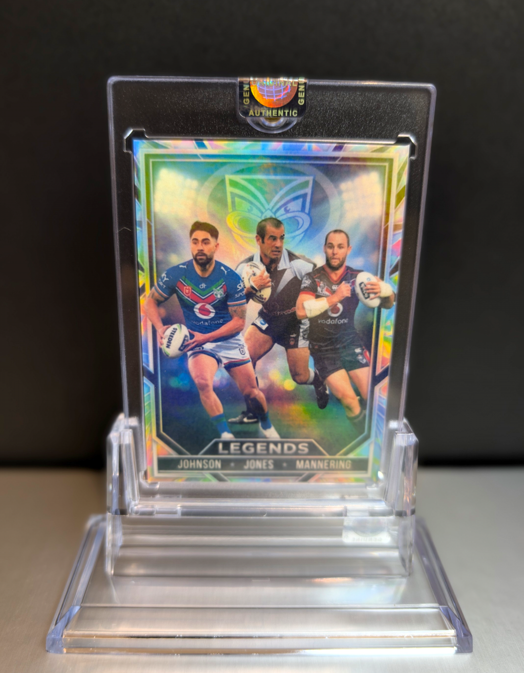 New Zealand Warriors Legends Cracked Ice card by MAV Collectables