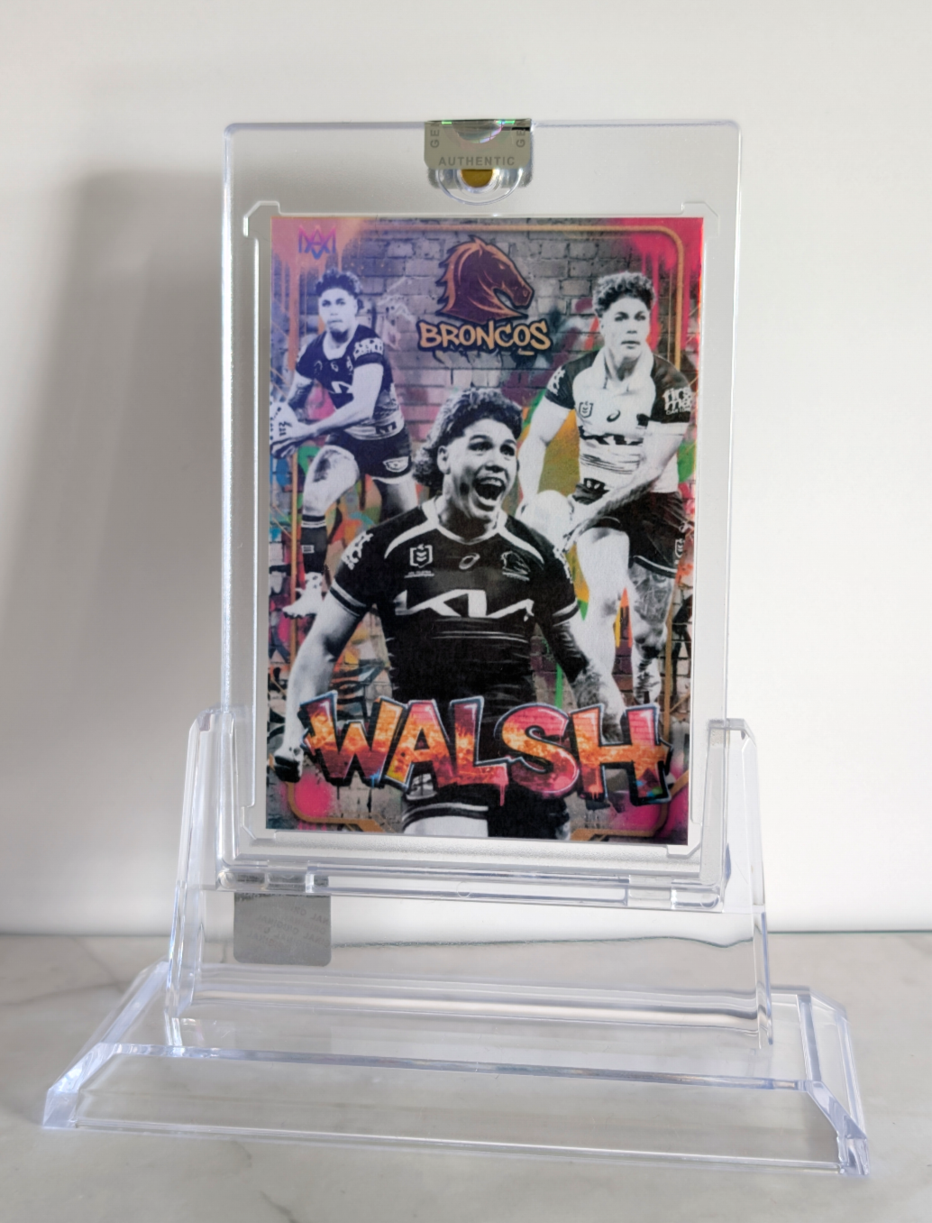 Reece Walsh Brisbane Broncos Graffiti Edition Custom NRL Card