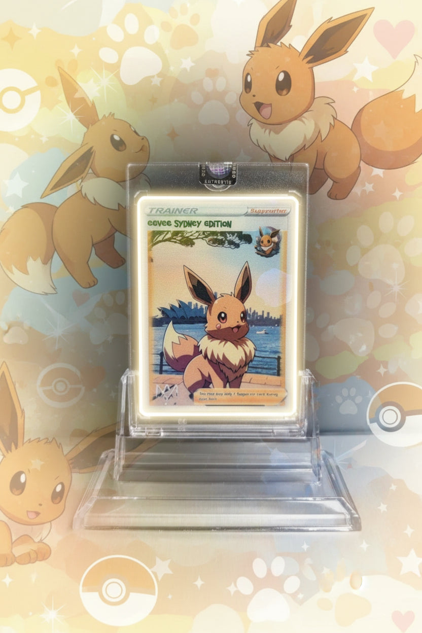 Eevee Sydney Edition custom Pokemon card by MAV Collectables