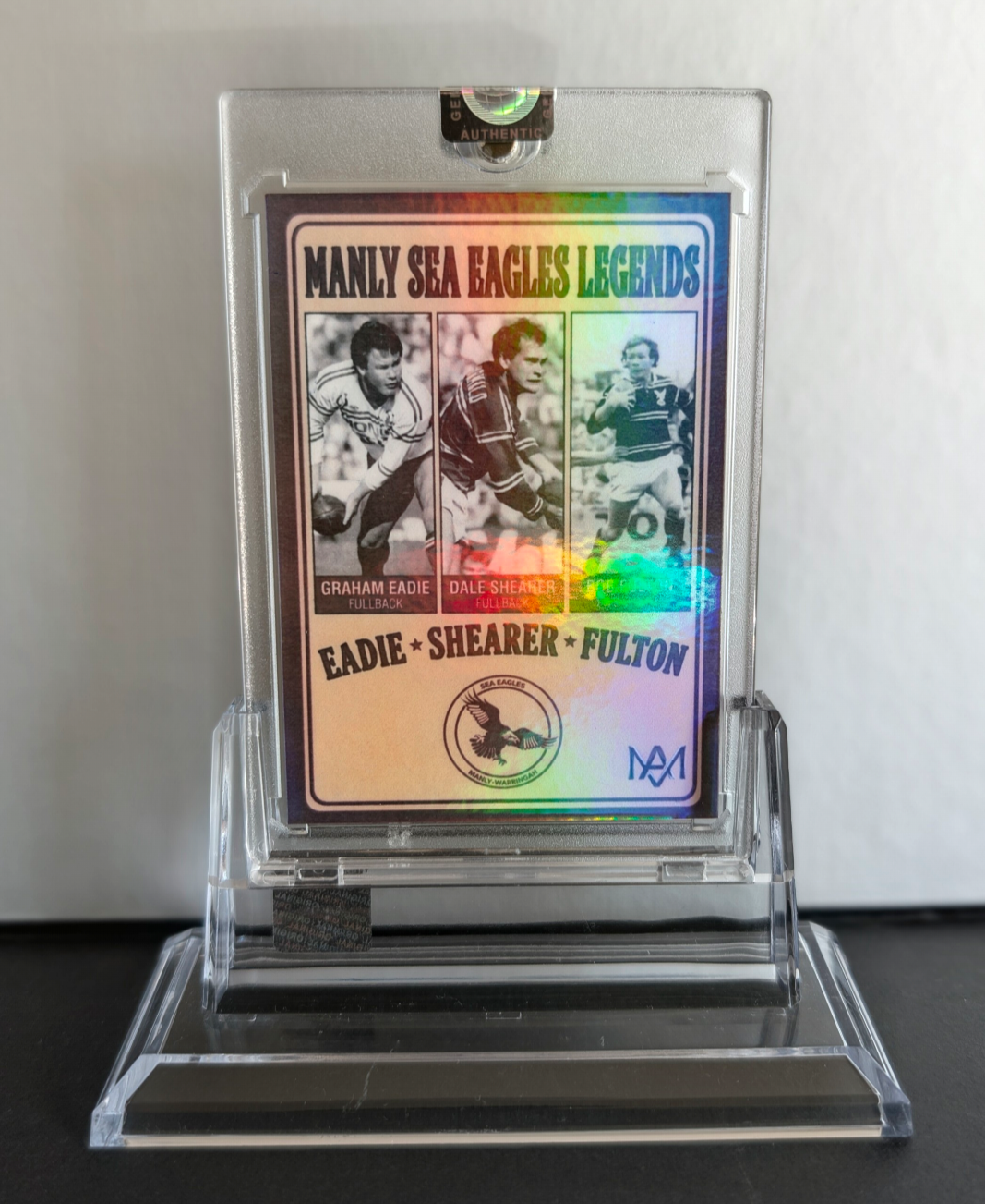 Manly Sea Eagles Legends Card — Eadie, Shearer & Fulton