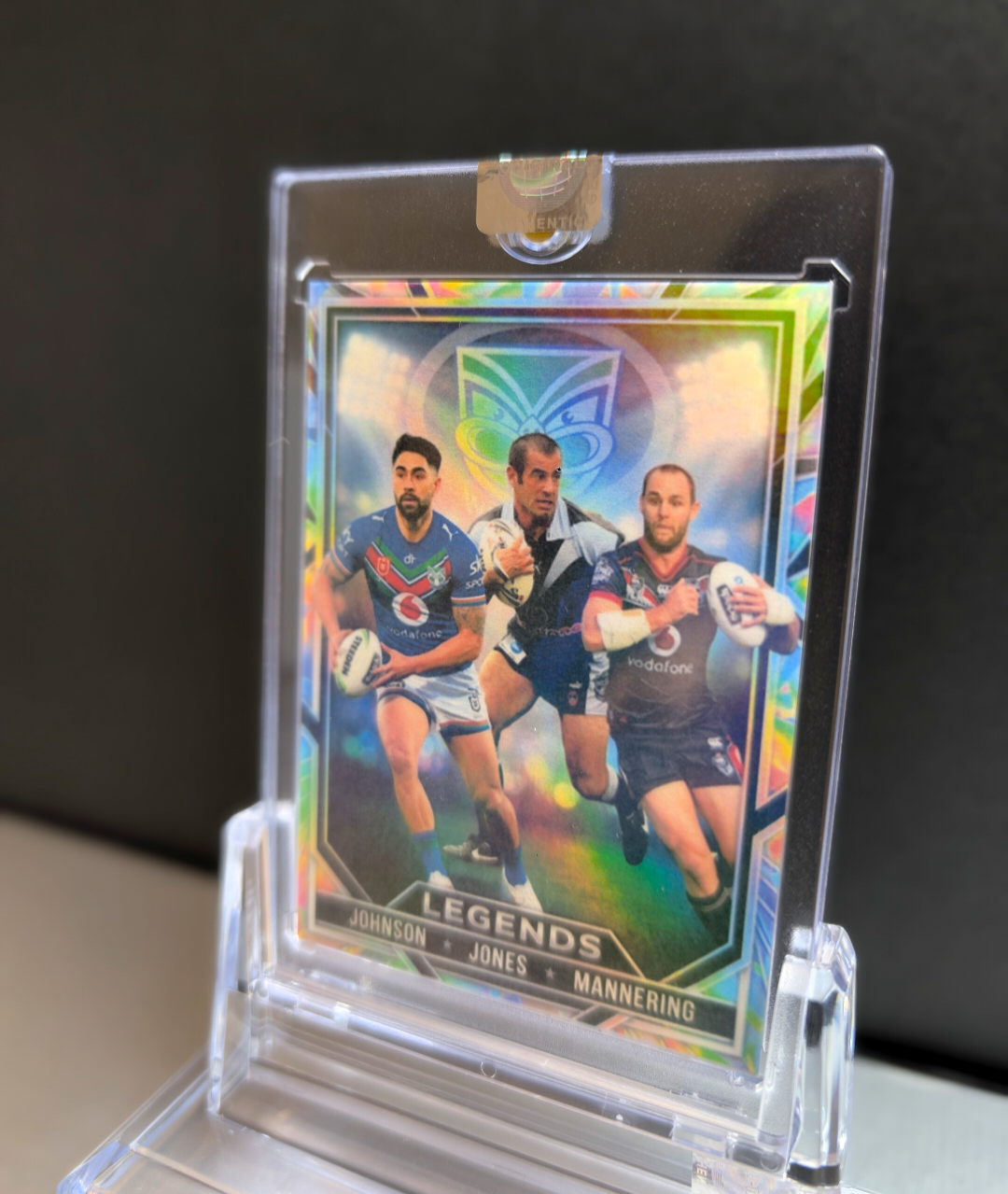 New Zealand Warriors Legends Cracked Ice card - holographic finish