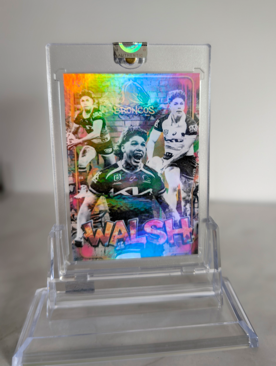 Reece Walsh Brisbane Broncos Graffiti Edition Custom NRL Card