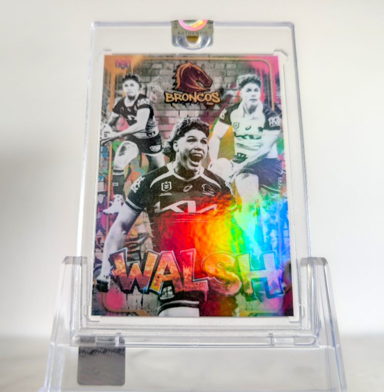 Reece Walsh Brisbane Broncos Graffiti Edition Custom NRL Card