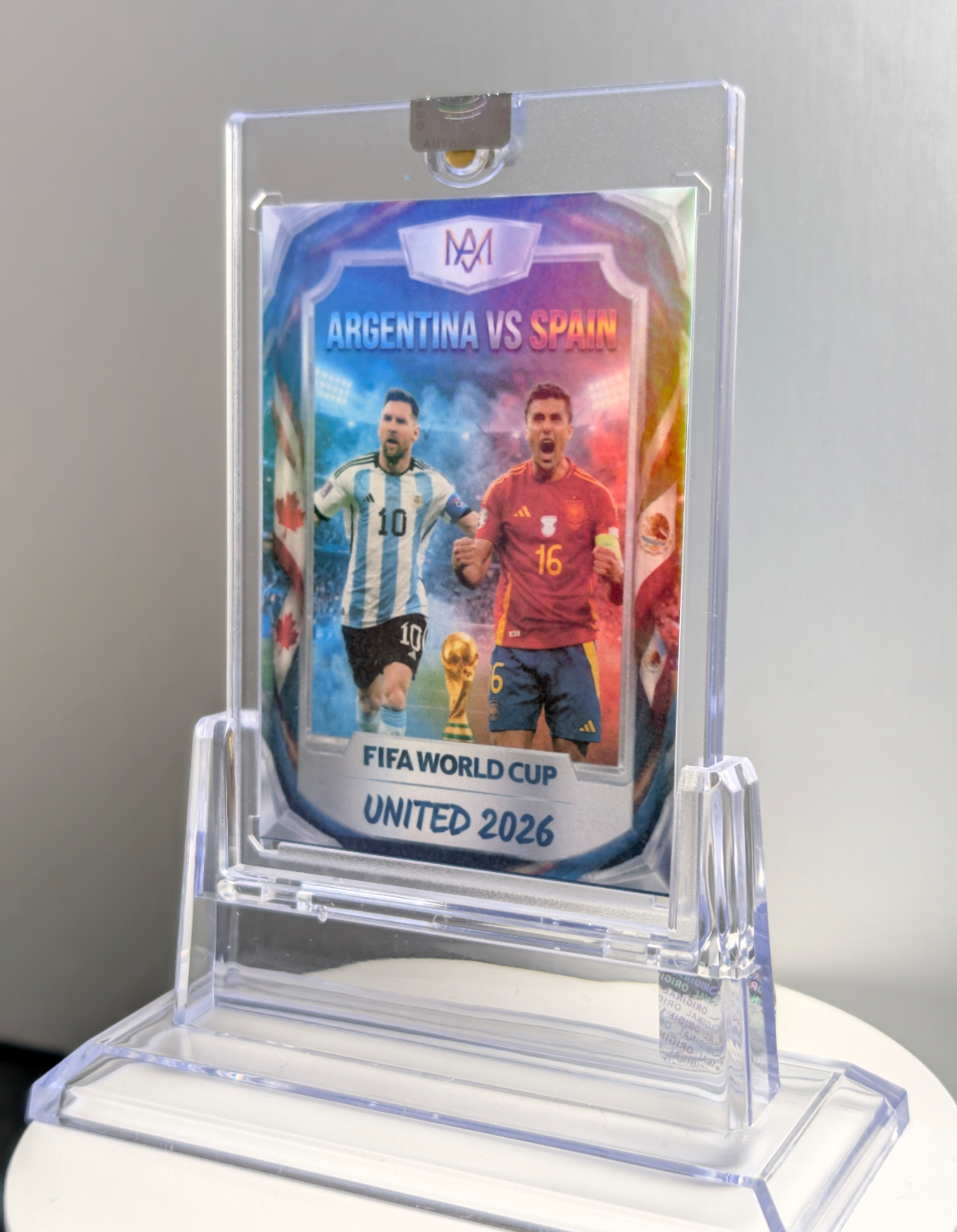 Argentina vs Spain 2026 World Cup Final custom trading card — additional view