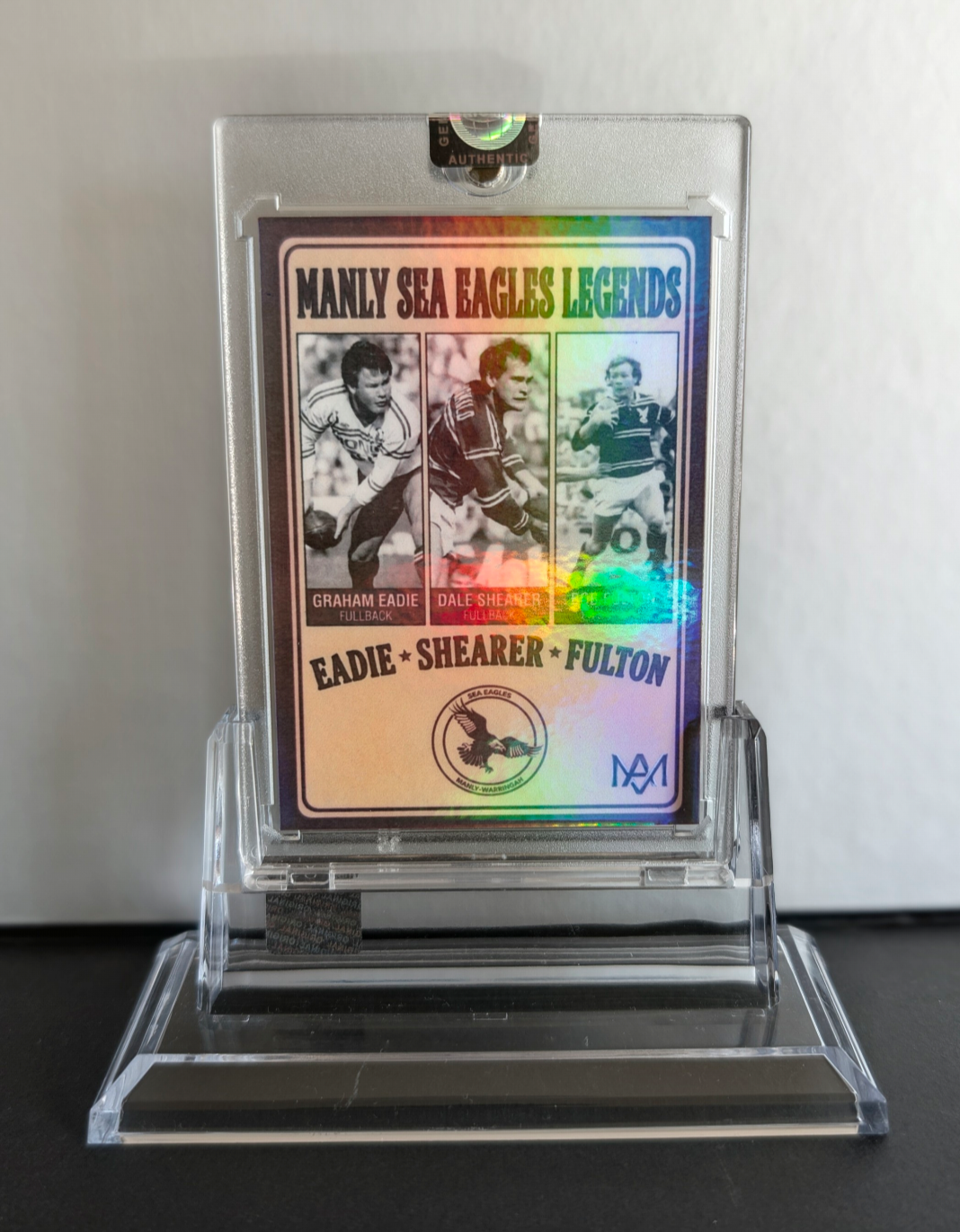 Manly Sea Eagles Legends Card — Eadie, Shearer & Fulton