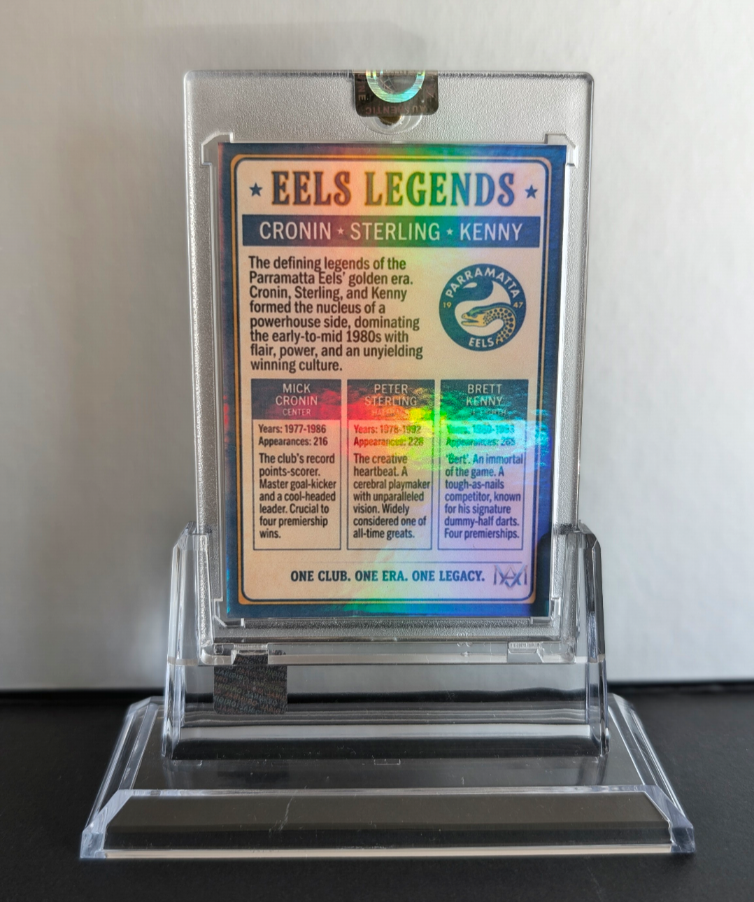 Parramatta Eels Legends Card — Cronin, Sterling & Kenny