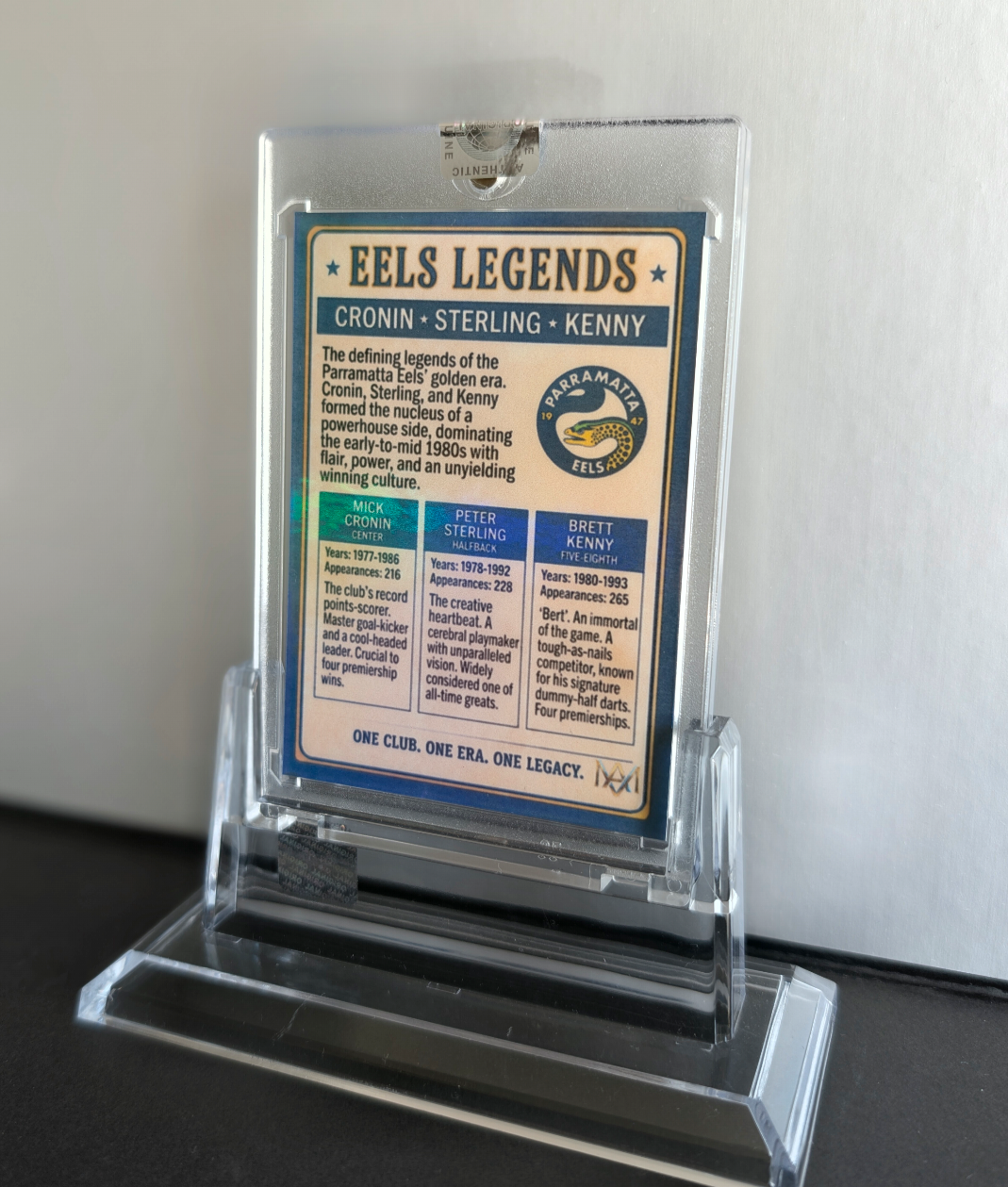 Parramatta Eels Legends Card — Cronin, Sterling & Kenny